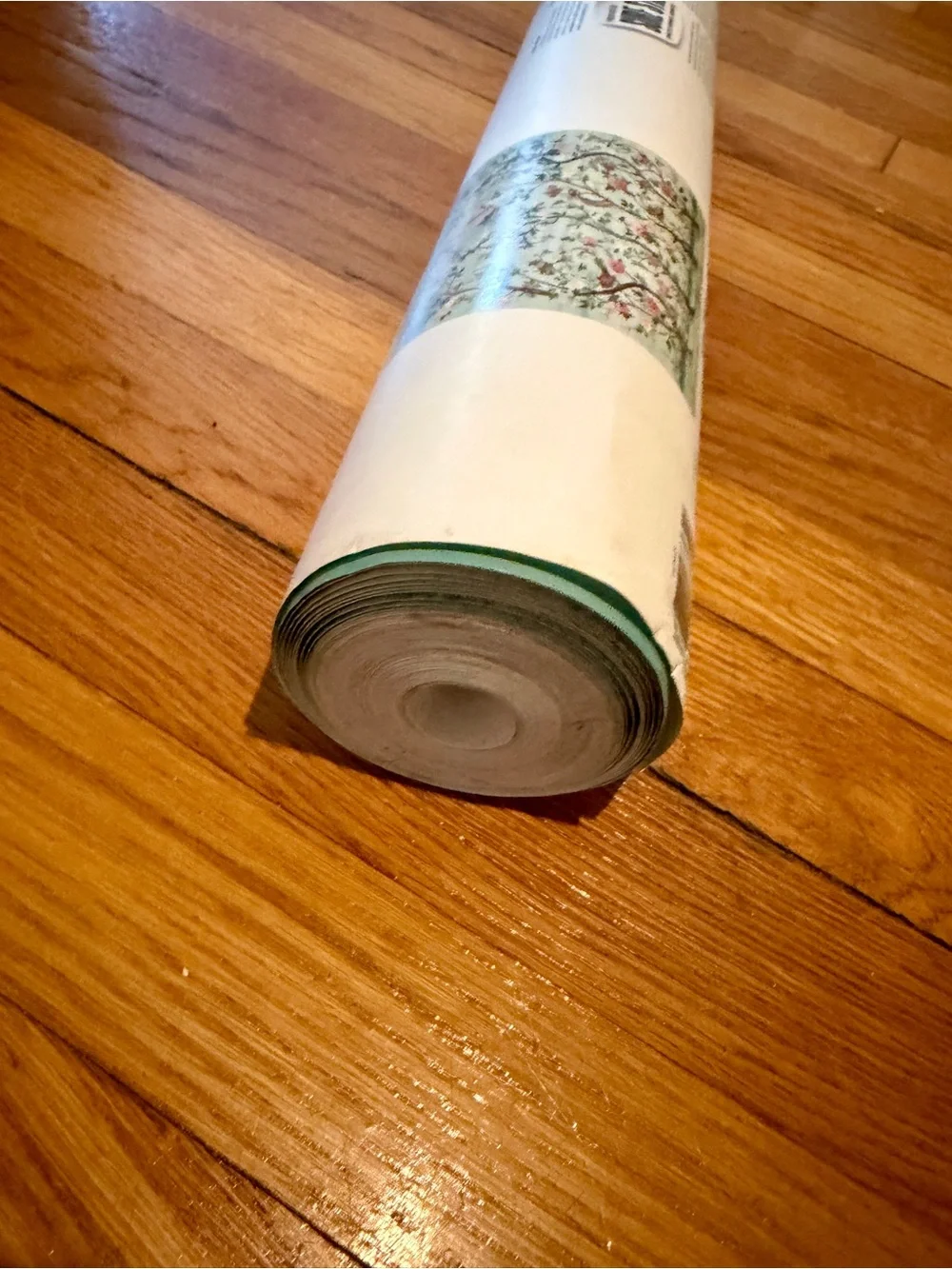 Anthropologie Mint and Pink Chinoiserie Bird Wallpaper (Havenview/Valeri Mural)